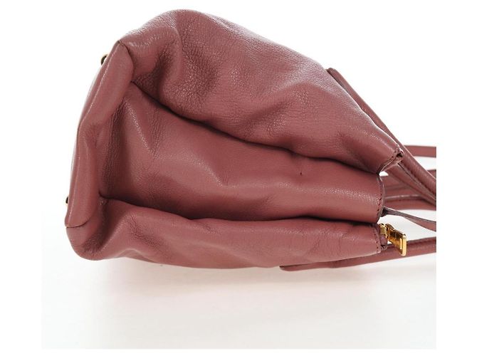 Borsa a mano Miu Miu in pelle 2way Rosa Oro Auth 199193V D'oro - vista 4