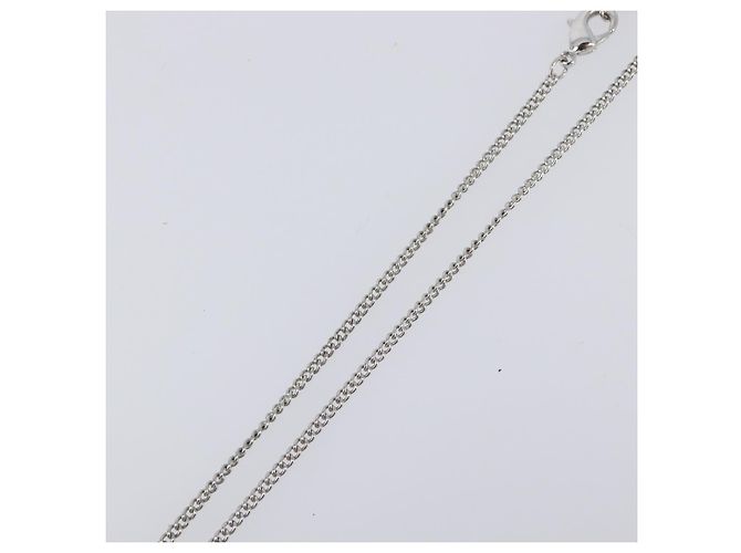 Collana CHANEL Strass metallo Silver CC Auth 199879M Argento - vista 7