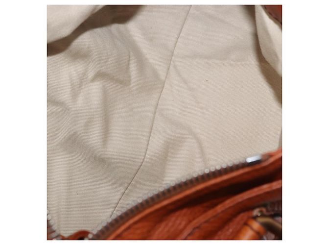 Chloé Bolso Chloe Paddington de cuero marrón oro plata auténtico ki6775M Castaño Dorado - vista 11
