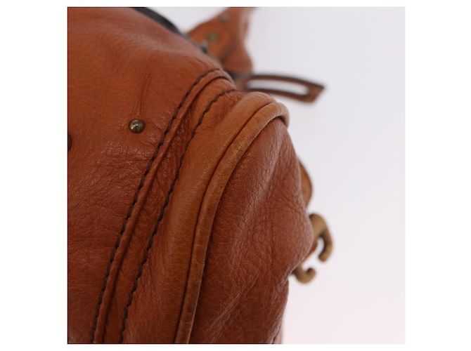 Chloé Bolso Chloe Paddington de cuero marrón oro plata auténtico ki6775M Castaño Dorado - vista 16