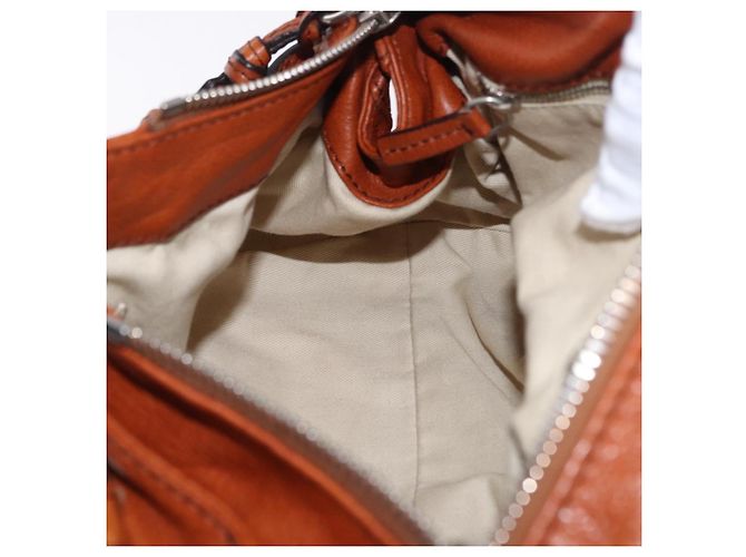 Chloé Bolso Chloe Paddington de cuero marrón oro plata auténtico ki6775M Castaño Dorado - vista 22