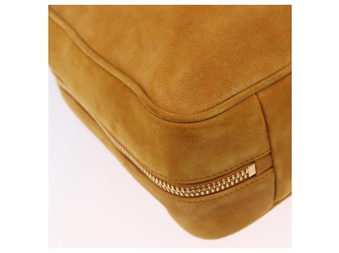 Borsa a tracolla Miu Miu Beau in camoscio Yellow Gold Auth ka5957SAM D'oro Giallo - vista 15