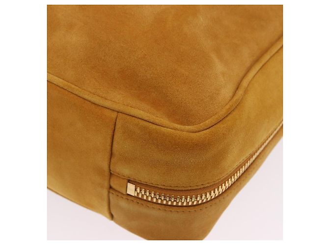 Borsa a tracolla Miu Miu Beau in camoscio Yellow Gold Auth ka5957SAM D'oro Giallo - vista 16
