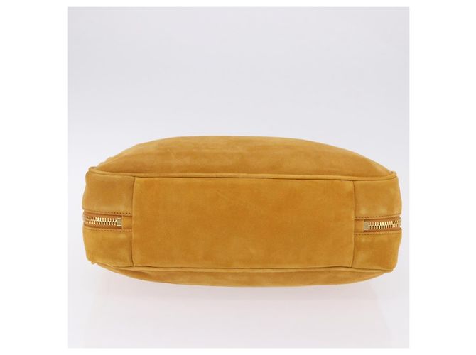Borsa a tracolla Miu Miu Beau in camoscio Yellow Gold Auth ka5957SAM D'oro Giallo - vista 5