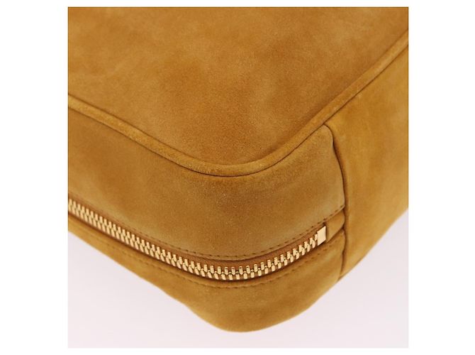 Borsa a tracolla Miu Miu Beau in camoscio Yellow Gold Auth ka5957SAM D'oro Giallo - vista 9