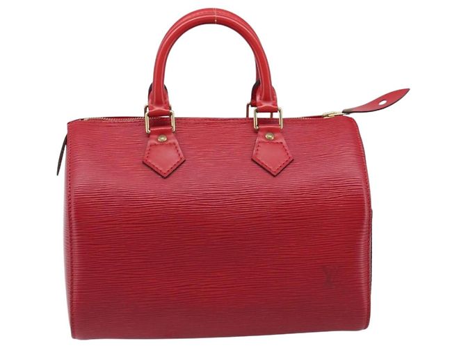 Borsa a mano LOUIS VUITTON Epi Speedy 25 Castilian Red M43017 LV Auth 199331V Rosso - vista 13