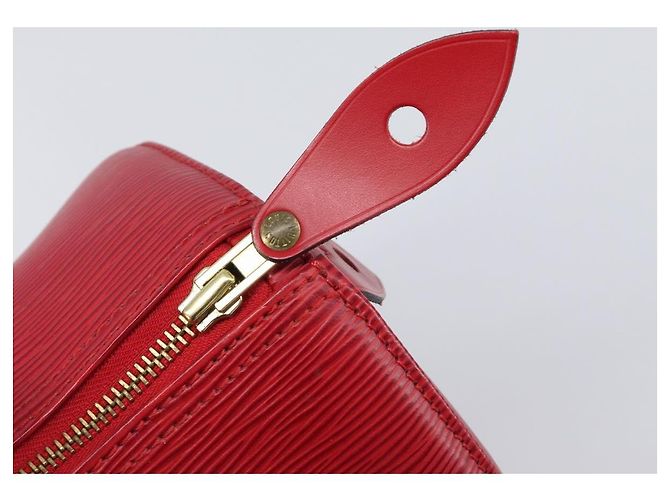 Borsa a mano LOUIS VUITTON Epi Speedy 25 Castilian Red M43017 LV Auth 199331V Rosso - vista 18