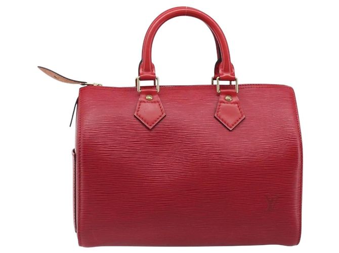 Borsa a mano LOUIS VUITTON Epi Speedy 25 Castilian Red M43017 LV Auth 199331V Rosso - vista 2