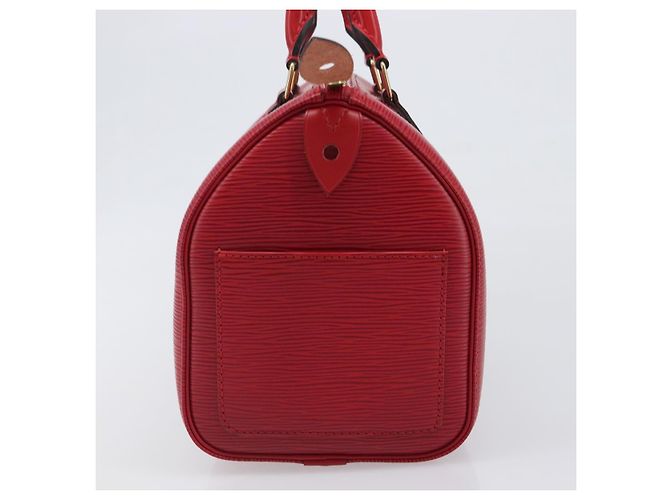 Borsa a mano LOUIS VUITTON Epi Speedy 25 Castilian Red M43017 LV Auth 199331V Rosso - vista 4