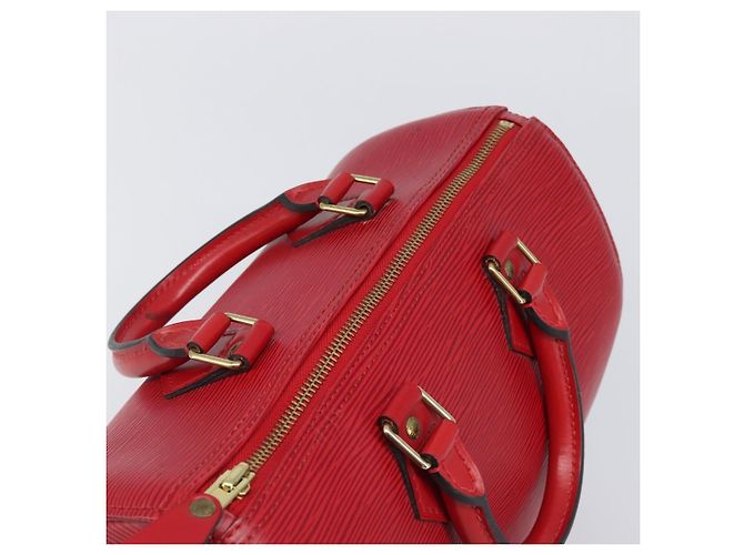 Borsa a mano LOUIS VUITTON Epi Speedy 25 Castilian Red M43017 LV Auth 199331V Rosso - vista 6