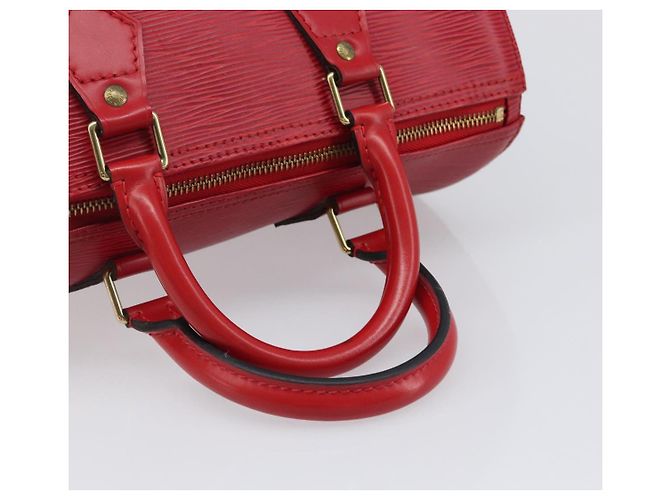 Borsa a mano LOUIS VUITTON Epi Speedy 25 Castilian Red M43017 LV Auth 199331V Rosso - vista 7