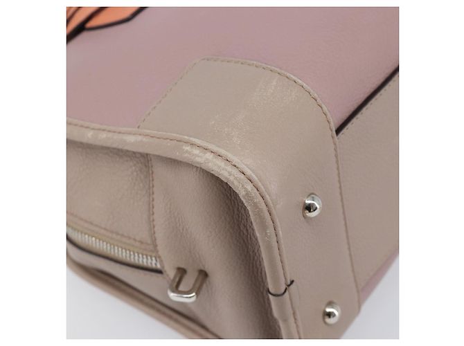LOEWE Amazona 28 Handtasche Leder Rosa Silber Authentisch 200805V Pink - Ansicht 14