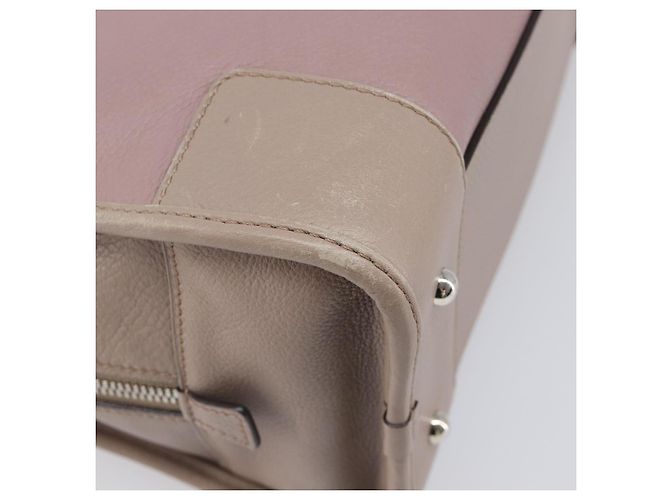 LOEWE Amazona 28 Handtasche Leder Rosa Silber Authentisch 200805V Pink - Ansicht 16