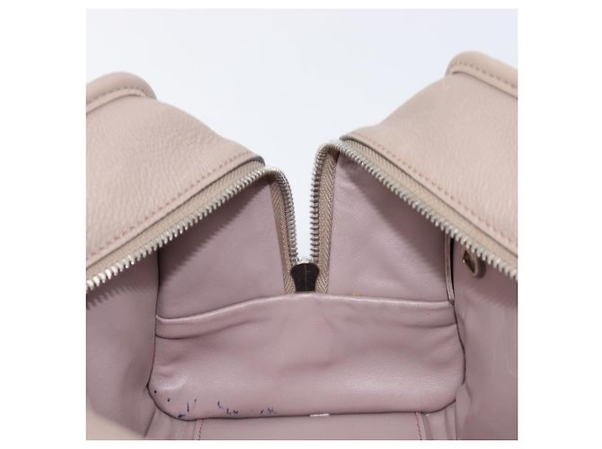 LOEWE Amazona 28 Handtasche Leder Rosa Silber Authentisch 200805V Pink - Ansicht 23