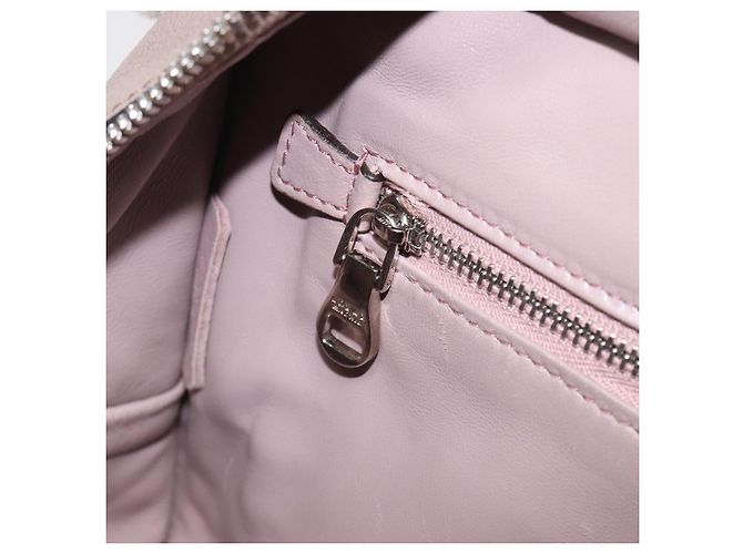 LOEWE Amazona 28 Handtasche Leder Rosa Silber Authentisch 200805V Pink - Ansicht 25