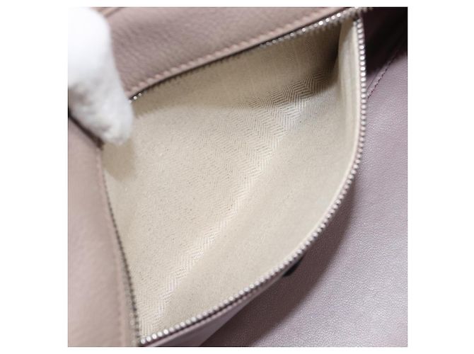 LOEWE Amazona 28 Handtasche Leder Rosa Silber Authentisch 200805V Pink - Ansicht 26