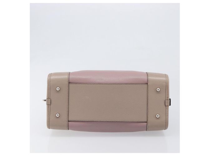LOEWE Amazona 28 Handtasche Leder Rosa Silber Authentisch 200805V Pink - Ansicht 5