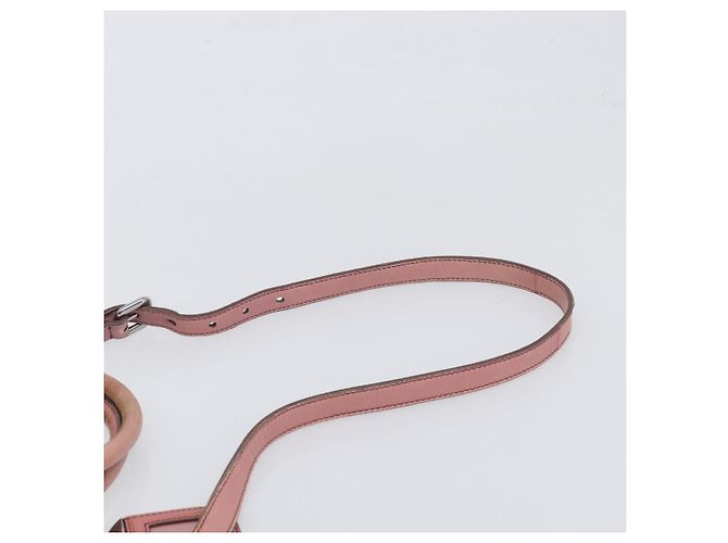 Borsa a mano PRADA in pelle 2way Rosa Argento Auth 197673 - vista 16