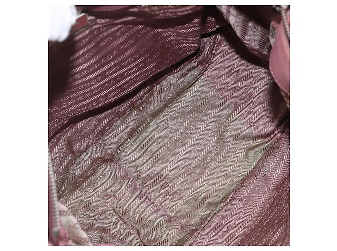 Borsa a mano PRADA in pelle 2way Rosa Argento Auth 197673 - vista 9