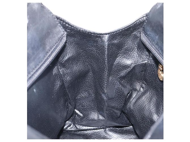Borsa a mano FENDI Macaroni in pelle nera e oro Auth 199827 Nero D'oro - vista 19