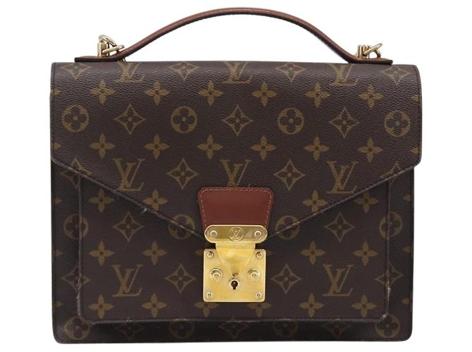 Borsa a mano LOUIS VUITTON Monogram Monceau 28 M51185 LV Auth ka6012 Monogramma - vista 13