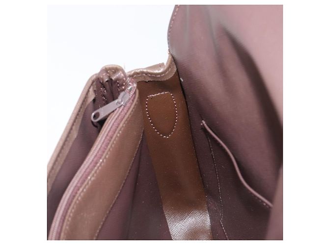 Borsa a tracolla Burberrys Nova Check Canvas Beige Gold Auth ka6035 D'oro - vista 19