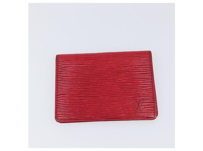 LOUIS VUITTON Set di 3 Portafogli Epi Rosso Giallo LV Auth BA15268 - vista 2