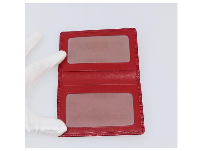 LOUIS VUITTON Set di 3 Portafogli Epi Rosso Giallo LV Auth BA15268 - vista 8