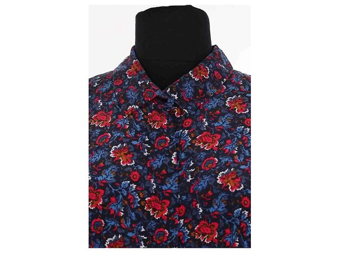 Vestido de seda azul DMN - vista 2