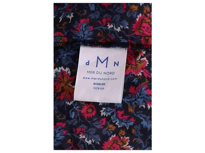 Vestido de seda azul DMN - vista 6