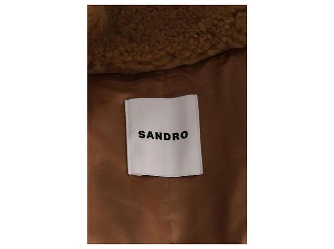 Sandro Camel Coat S - view 5