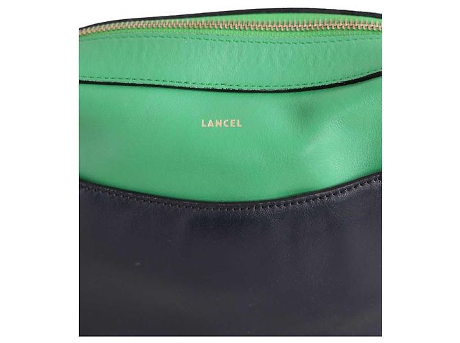 Borsa a tracolla Lancel in pelle verde - vista 2