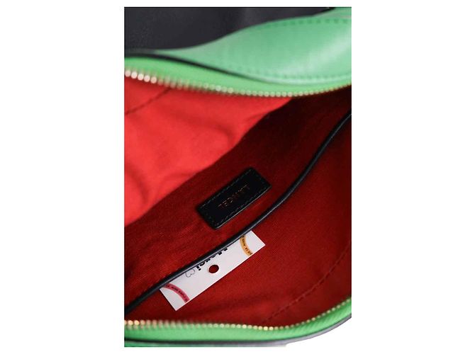 Borsa a tracolla Lancel in pelle verde - vista 6