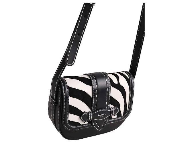 Borsa a tracolla Lancel Sienna in pelle nera Nero - vista 2