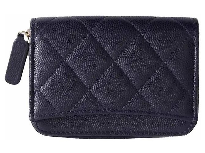 Chanel Tarjetero azul marino - vista 2