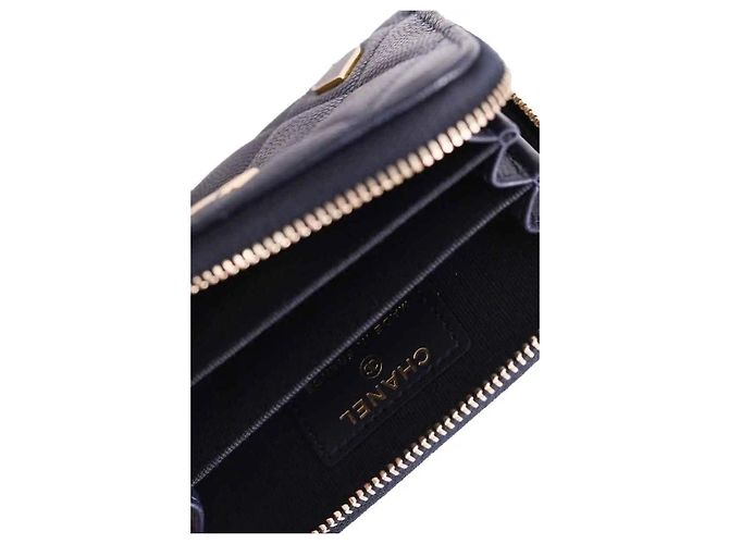 Chanel Tarjetero azul marino - vista 5