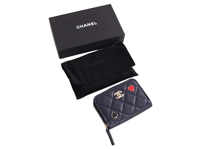 Chanel Tarjetero azul marino - vista 6