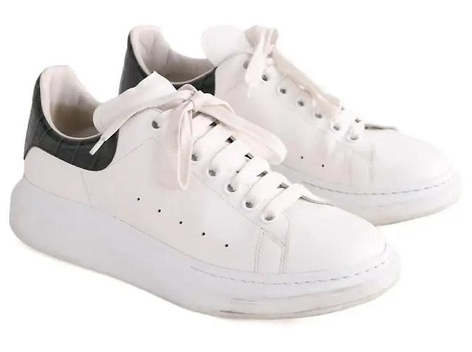 Alexander Mcqueen Sneakers basse Oversize bianche Bianco - vista 3