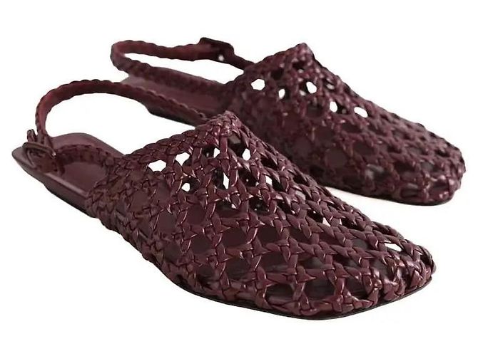 Bottega Veneta Mules bordeaux Bordò - vista 3