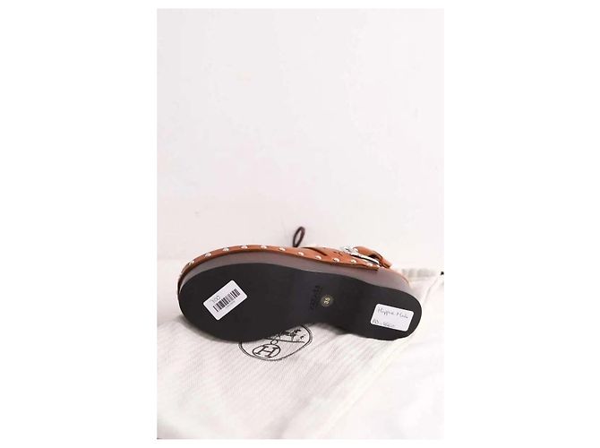 Mules Hermès Hippie in pelle camel Cammello - vista 7
