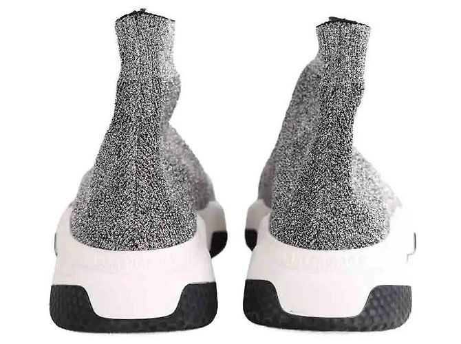 Balenciaga Sneakers Speed argentate Argento - vista 2