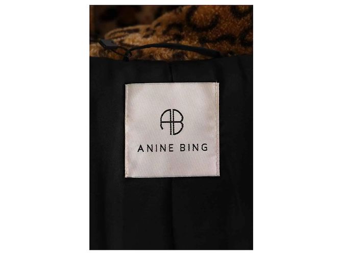 Abrigo marrón Anine Bing Talla S Castaño - vista 5