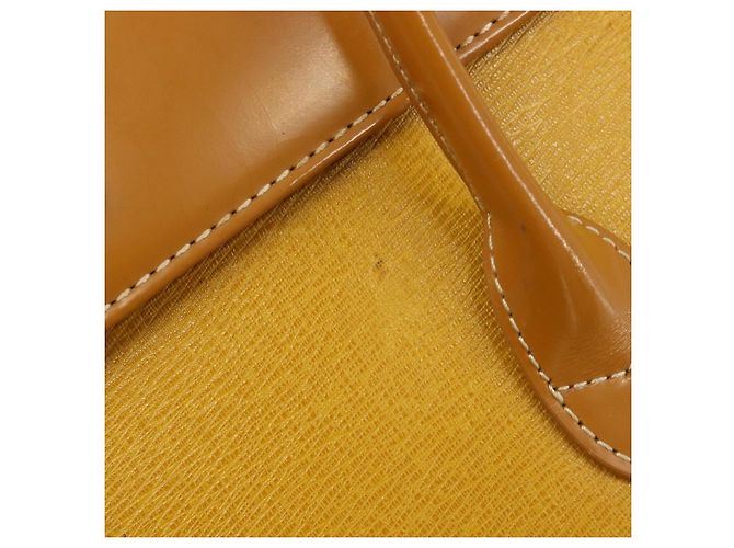 Borsa a mano Burberrys in pelle gialla tono oro Auth 199859A Giallo - vista 10