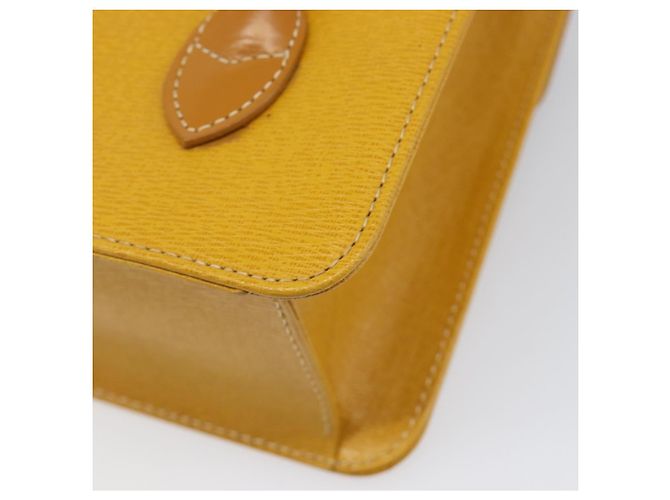 Borsa a mano Burberrys in pelle gialla tono oro Auth 199859A Giallo - vista 15