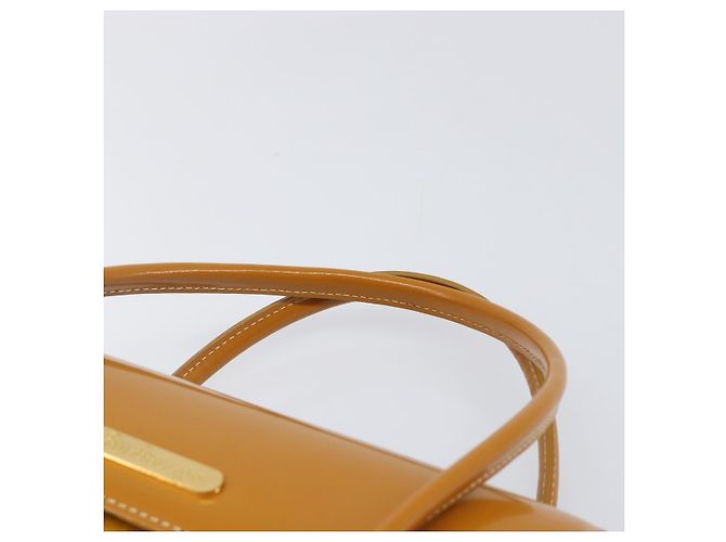Borsa a mano Burberrys in pelle gialla tono oro Auth 199859A Giallo - vista 8