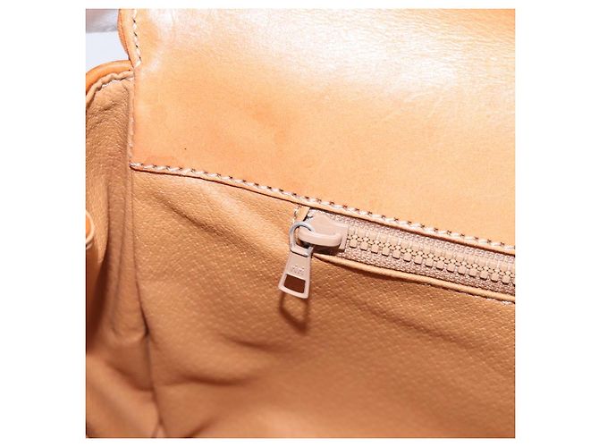 Céline Borsa a pochette CELINE Macadam Canvas PVC Leather Brown Gold Auth ka5944 Marrone D'oro - vista 20
