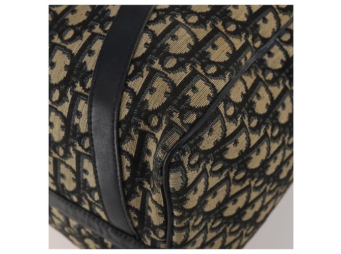 Borsa Boston Christian Dior Trotter Canvas Navy Silver Auth 199570 Argento Blu navy - vista 15
