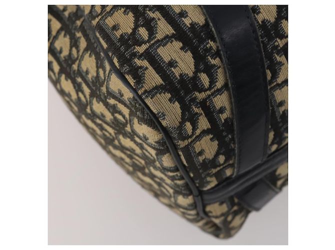 Borsa Boston Christian Dior Trotter Canvas Navy Silver Auth 199570 Argento Blu navy - vista 16