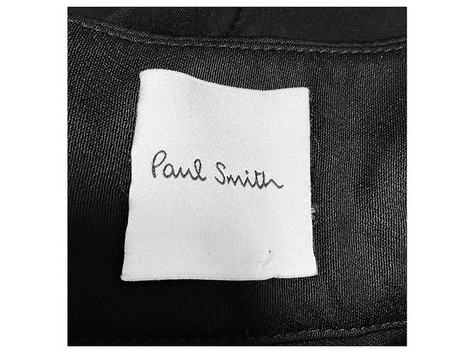Vestido Paul Smith em chiffon de seda e veludo com padrão de bolinhas pretas Preto - vista 4