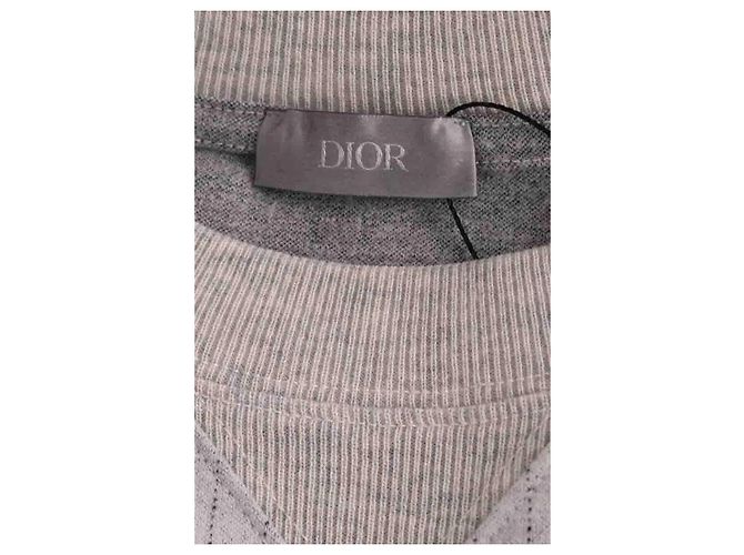 Dior T-Shirt aus Wolle Grau - Ansicht 5